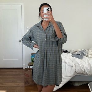 Flannel dress!
